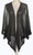 Leigh Shrug Cape in Lurex - Black