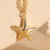 Starfish Gold Plated Pendant Necklace
