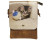 Brown shoulder bag with baby cat on front