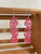 Pink  triple kowhaiwhai heart earrings on hooks