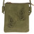 Shoulder bag with butterfly cut out pattern - olive