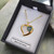 NZ Greenstone heart set in 22k gold plated heart pendant