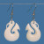 NZ Bone Manaia Hook earrings