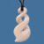 NZ Bone Double twist pendant