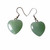 2cm Aventurine heart earrings on hooks