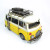 retro style metal Yellow Combi Van