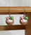 Coconut Shell Cocktail Drink Earrings