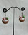 Coconut Shell Cocktail Drink Earrings