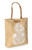 Jute bag with lace NZ Tiki design