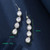 four teardrop rhinestone drop earring from stud