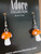 Orange Mushroom earrings