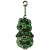 3D jigsaw tiki hanging decoration - green koru