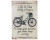 retro style tin sign - Life is like riding a bicycle. To keep your balance you must keep moving.