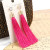 Tassel Earrings with Gold detail and diamante stud - cerise