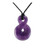 Amethyst  infinity twist pendant on cord