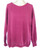 Ivy Wide round neck sweater in fuschia