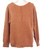 Ivy Wide round neck sweater in rust