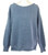 Ivy Wide round neck sweater in denim