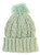 Adult cable knit beanie in mint
