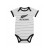 All Black infant black stripe bodysuit