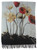 Printed scarf - vase of poppies