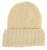 Mixed wool adults beanie in beige