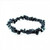 Blue goldstone pieces bracelet on elastic