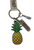 Pineapple metal key ring with Napier New Zealand tag