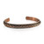 Genuine copper bracelet with magnets - weave design on copper