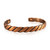 Genuine copper bracelet with magnets - diagonal copper design