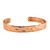 Genuine copper bracelet with magnets - beaten by hammer look