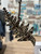 3D jigsaw fern hanging decoration - black koru