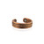 Genuine copper ring with magnets - single band diagonal copper pattern