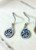 Paua Fern Frond Earrings