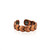 Genuine copper ring with magnets - copper heart pattern
