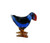 Mini handcrafted glass art pukeko