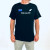 New Zealand Flag & Embroidered Silver Fern T-Shirt - Black