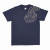 Mens NZ souvenir T-shirt in navy -shoulder tattoo