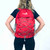 Packable backpack day pack (red or green colour)