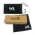 Unisex, Wooden arm, polarised sunglasses - black wrap