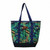 Canvas tote bag with magnetic clip - koru design