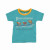 NZ souvenir childrens T-shirt in blue- paddlebirding - various sizes