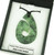 Boxed New Zealand Greenstone (pounamu) fish-hook (Hei Matau)  necklace