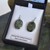 New Zealand greenstone oval earrings with silver plating