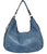 Large handbag with top and pocket zips - Blue