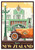 Napier Masonic Hotel Art Postcard – Vintage Car & Seagull