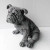 Bulldog statue for garden or home (30 cm tall)