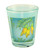 NZ souvenir shot glass with Kiwi, Fantail and Kowhai