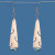 NZ drop Bone Earring with NZ Paua tips