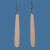 Bone drop earrings with carved detail (bone 7.5cm drop)